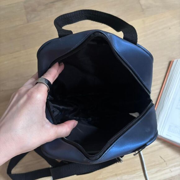 Whatever Women's Vintage Blue and Navy Mini Backpack - Picture 6 of 6